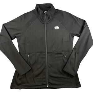 The North Face Womens Large Black Full Zip Fleece Jacket Outdoor Layer